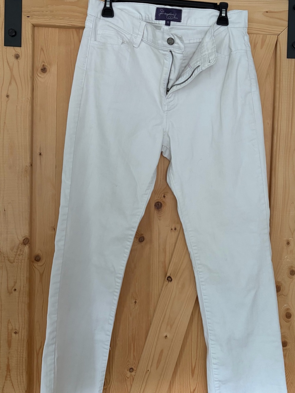 NYDJ White Straight Leg Women's Jeans